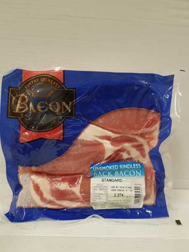 Picture of BACON UNSMOKED 2.27KG
