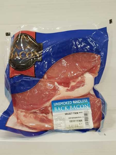 Picture of BACON THIN CUT UNSMOKED 2.27KG