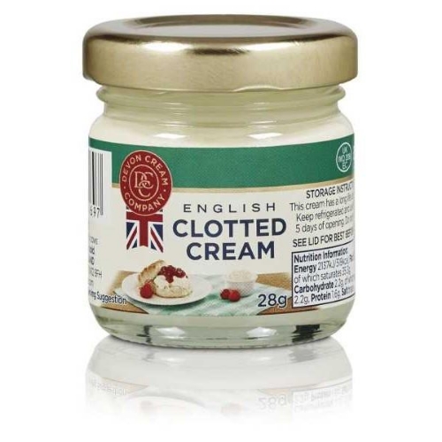 Picture of CLOTTED CREAM JARS LONG LIFE COOMBE CASTLE 24x28G