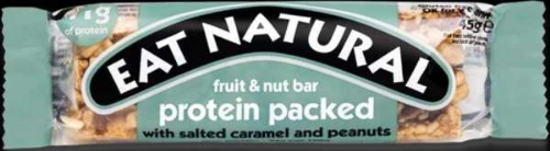 Picture of EAT NATURAL PROTEIN PACKED WITH SALTED CARAMEL AND PEANUTS 12X45G