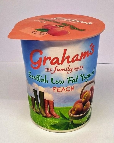 Picture of GRAHAMS SCOTTISH LOW FAT PEACH YOGURT 12X150G