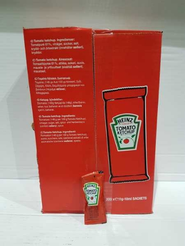 Picture of HEINZ TOMATO KETCHUP SACHETS 200x10ML