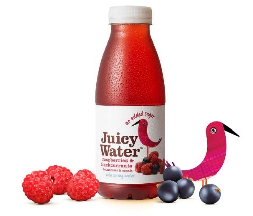 Picture of INNOCENT JUICY WATER RASPBERRIES & BLACKCURRANTS 12x420ML