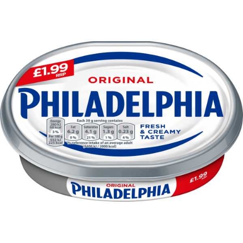 Picture of PHILADELPHIA SOFT CHEESE 10X180G £1.99