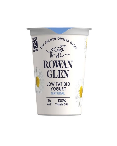 Picture of ROWAN GLEN LOW FAT BIO NATURAL YOGURT 12X125G