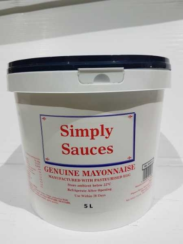 Picture of SIMPLY SAUCES MAYONNAISE 5LT