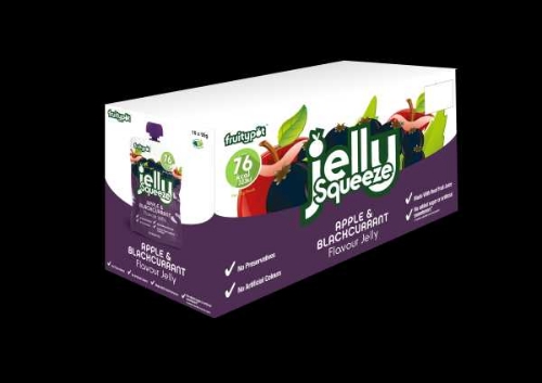 Picture of JELLY SQUEEZE APPLE & BLACKCURRANT 16X95G