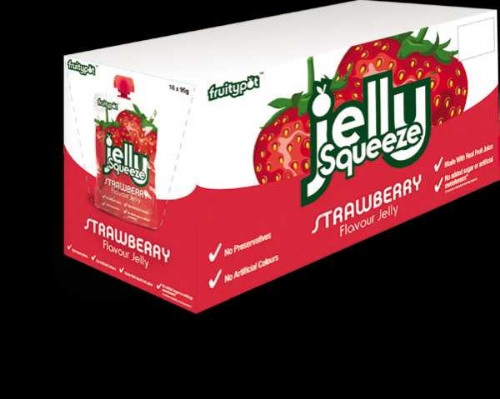 Picture of JELLY SQUEEZE STRAWBERRY 16X95G