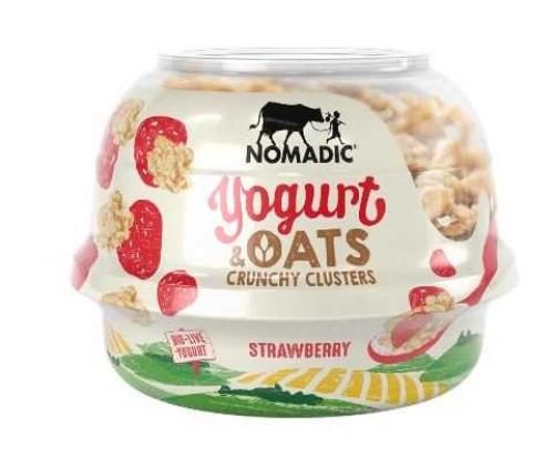 Picture of NOMADIC YOGURT & OATS CRUNCHY CLUSTERS STRAWBERRY 6X169G