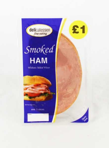 Picture of SMOKED HAM SLICES 10x90G £1.00 PMP