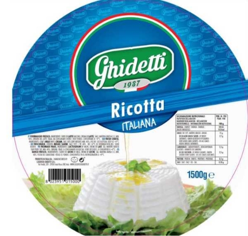 Picture of (Pre-Order) RICOTTA GHIDETTI VEGETARIAN 1.5KG