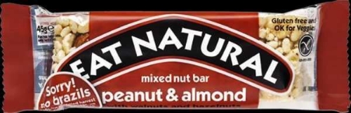 Picture of EAT NATURAL MIXED NUT PEANUT & ALMOND WITH WALNUTS AND HAZELNUTS 12X45G