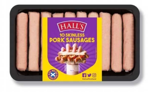 Picture of HALLS 10 SKINLESS PORK SAUSAGES 6x266G