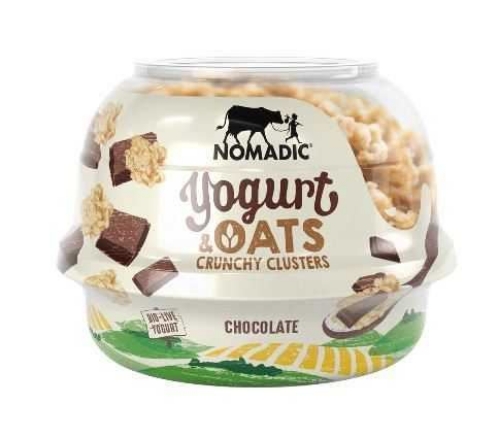 Picture of NOMADIC YOGURT & OATS CRUNCHY CLUSTERS CHOCOLATE 6X169G