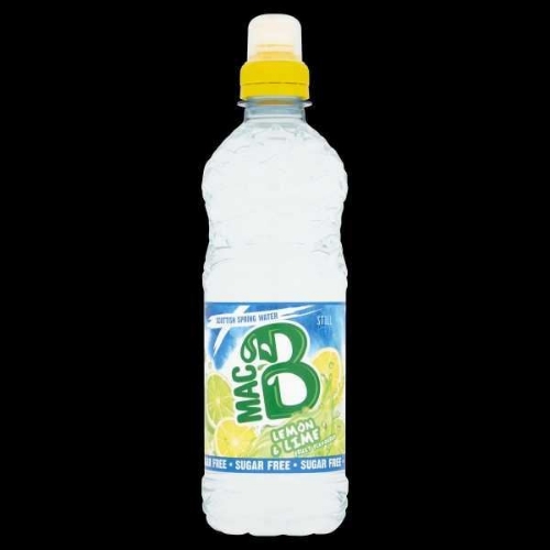 Picture of MAC B LEMON & LIME FLAVOURED SPRING WATER 12x500ML