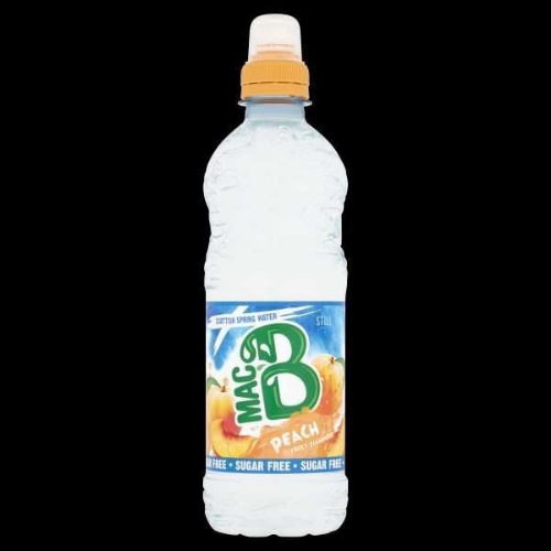 Picture of MAC B PEACH FLAVOURED SPRING WATER 12x500ML