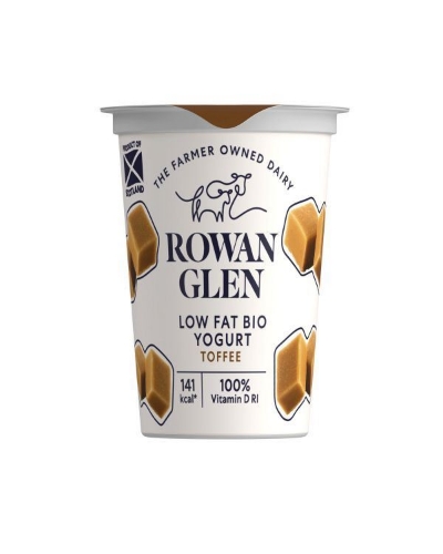 Picture of ROWAN GLEN LOW FAT BIO TOFFEE YOGURT 12x125G