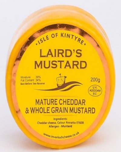 Picture of ISLE OF KINTYRE LAIRDS MUSTARD TRUCKLE 200G