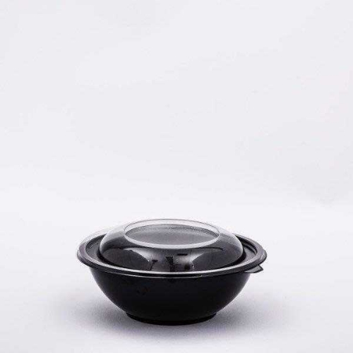 Picture of BLACK ROUND SALAD BOWLS 750MLx300