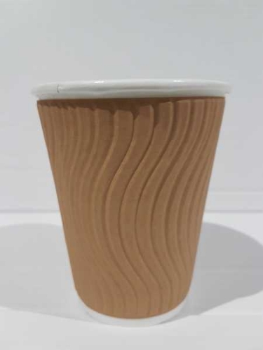 Picture of BROWN RIPPLE CUPS 12OZ x 740s