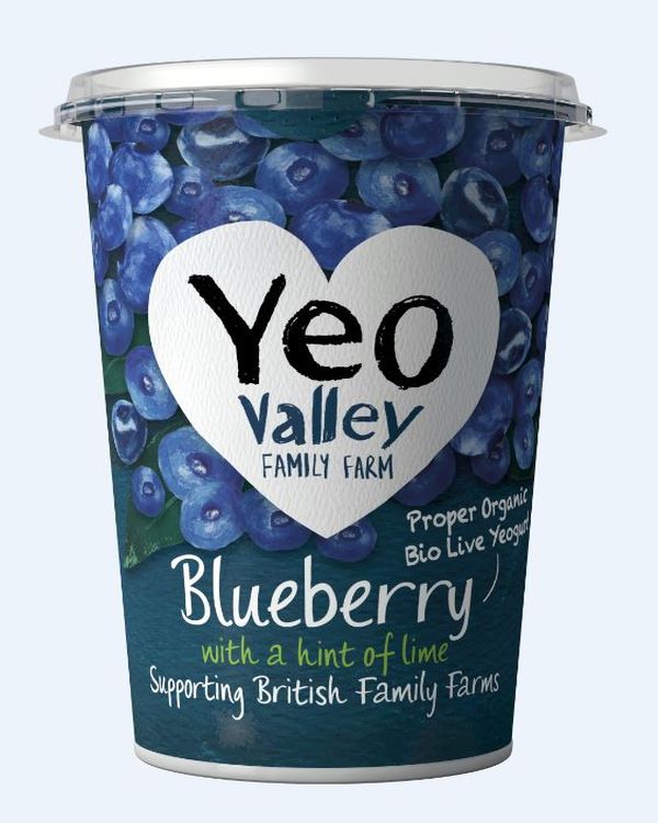 Fife Creamery. YEO VALLEY BLUEBERRY YOGURT 6x450G