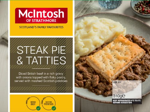 Picture of MCINTOSH STEAK PIE & TATTIES 310G