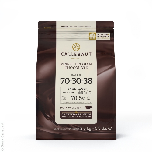 Picture of CALLEBAUT EXTRA BITTER 70%  DROPS 2.5KG