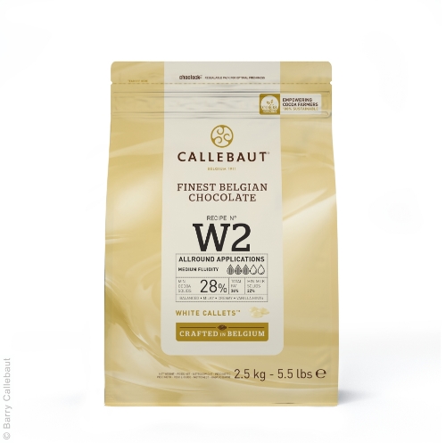 Picture of CALLEBAUT WHITE CHOCOLATE  DROPS 2.5KG