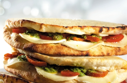 Picture of FROZEN DANORA ITALIAN FLATBREAD MOZZARELLA PESTO & TOMATO 20x180G