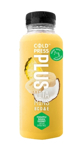 Picture of COLDPRESS PLUS PINEAPPLE BANANA COCONUT SUPER SMOOTHIE 8x250ML