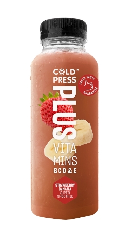 Picture of COLDPRESS PLUS STRAWBERRY BANANA SUPER SMOOTHIE 8x250ML
