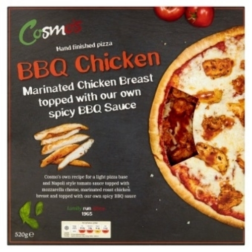Picture of COSMO BOX SPICY BARBEQUE CHICKEN PIZZA 520G