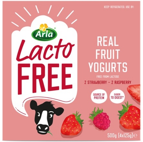 Picture of LACTOFREE ARLA FRUIT YOGHURT 6X4X125G