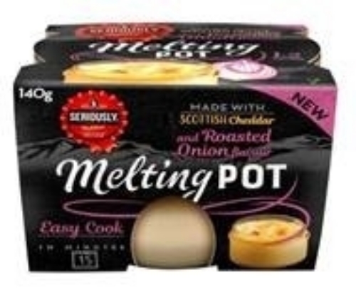 Picture of SERIOUSLY AGED CHEDDAR & ROASTED ONION MELTING POT 4x140G