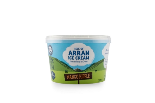 Picture of FROZEN ISLE OF ARRAN ICE CREAM MANGO RIPPLE 6X750ML