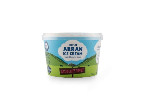 Picture of FROZEN ISLE OF ARRAN ICE CREAM RASPBERRY RIPPLE 6X750ML