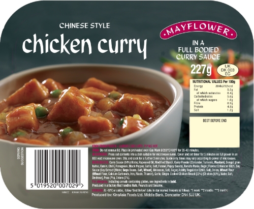 Picture of FROZEN MAYFLOWER CHINESE CHICKEN CURRY 12X227G