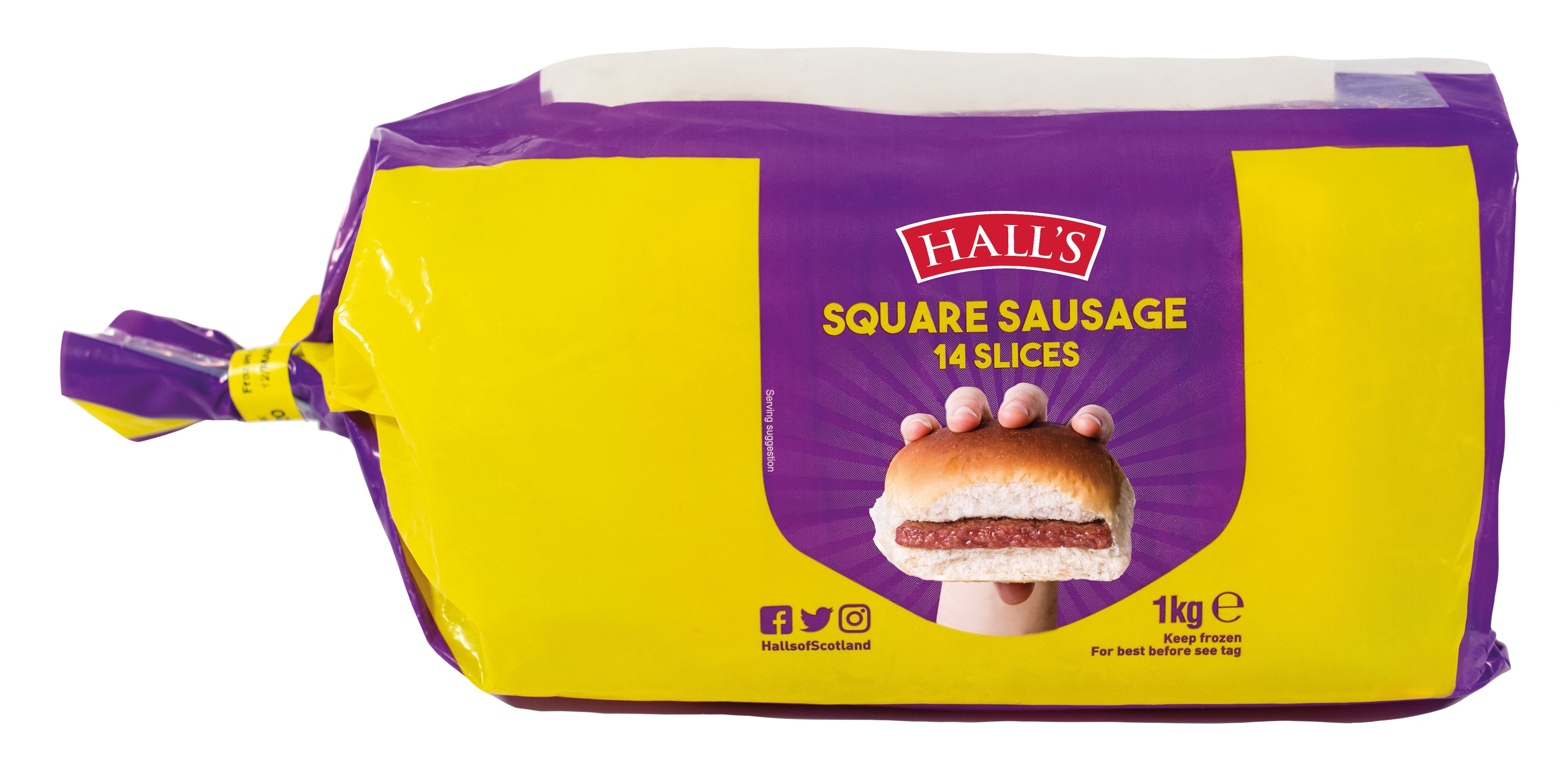 Fife Creamery. FROZEN HALLS SQUARE SAUSAGE 14 SLICES 12x1KG