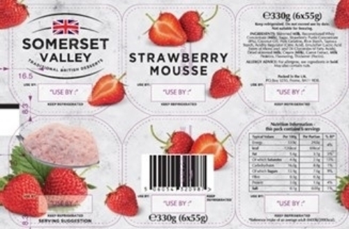 Picture of SOMERSET VALLEY STRAWBERRY MOUSSE 6X55G