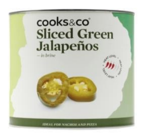 Picture of SLICED GREEN JALAPENO PEPPERS 820G