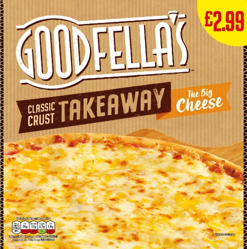 Picture of FROZEN GOODFELLAS PIZZA THE BIG CHEESE10 INCH 6X426G £2.99 PMP