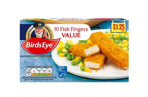 Picture of FROZEN BIRDS EYE 10 FISH FINGERS VALUE 12X250G £1.25 PMP