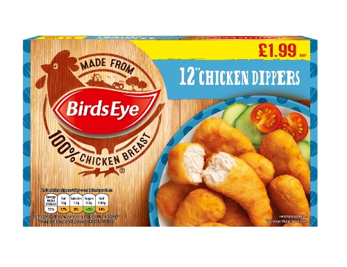 Picture of FROZEN BIRDS EYE 12 CHICKEN DIPPERS 8X220G £1.99 PMP