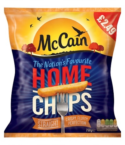 Picture of FROZEN MCCAIN HOME CHIPS SC 12X750G £2.49 PMP