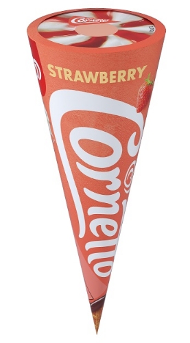 Picture of FROZEN WALLS CORNETTO STRAWBERRY 24X120ML