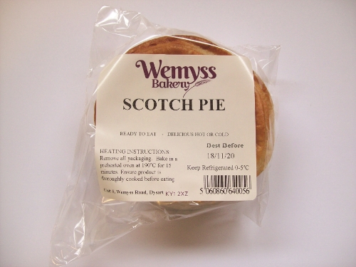 Picture of WEMYSS BAKERY SCOTCH PIE SINGLE