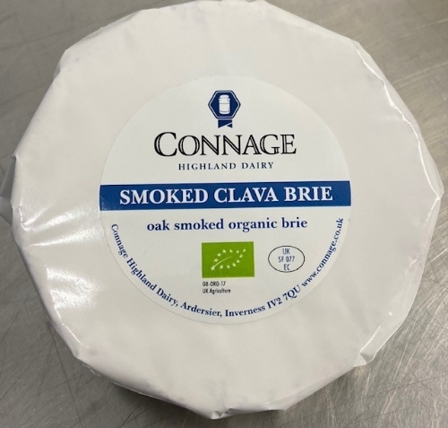 Picture of (Price Per KG) CONNAGE ORGANIC SMOKED CLAVA BRIE 250G NOM