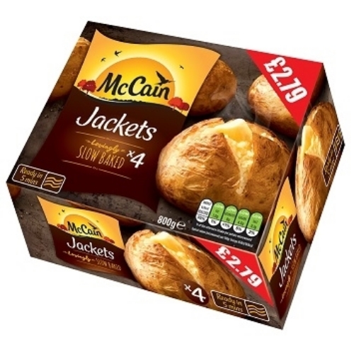 Picture of FROZEN MCCAIN JACKETS 4 PACK 8X800G £2.79 PMP