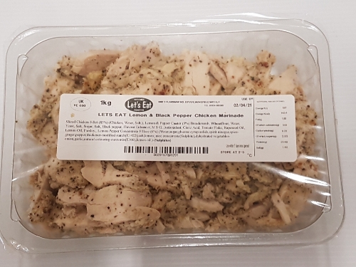 Picture of LET'S EAT MARINATED LEMON & BLACK PEPPER CHICKEN 1KG