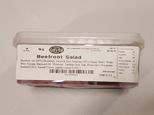 Picture of LET'S EAT SWEET & SOUR BEETROOT 1KG